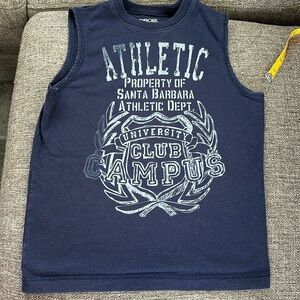 Cherokee Boys Navy Blue Tank Top Size 8-10